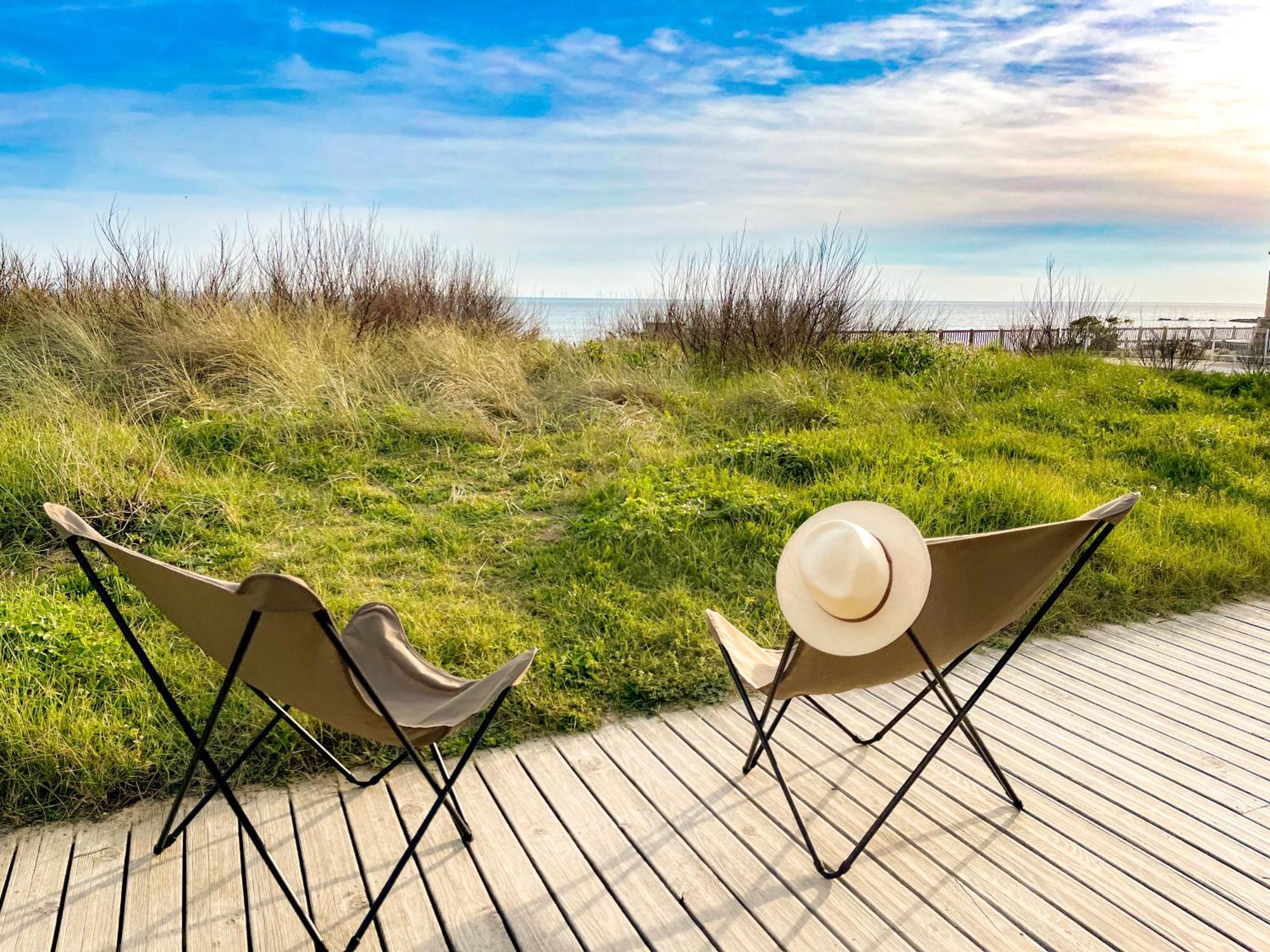 Unique ! Acces Direct A La Plage ! Duplex Avec Grand Solarium Batz-sur-Mer Exterior foto